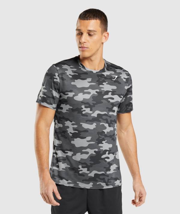 Panske Tricka Gymshark Arrival Siva | TW7083495